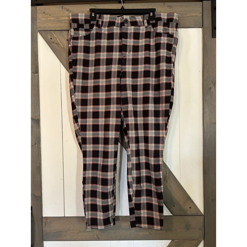 Torrid Plaid High-Rise Pixie Skinny Pants Plus Size 20T Punk, Y2K, 90s NWT!
